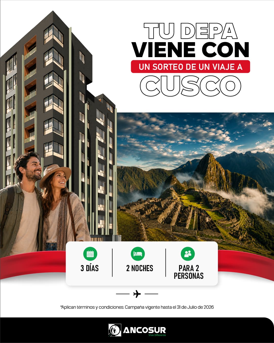 Promoción de viaje a Cusco con ANCOSUR
