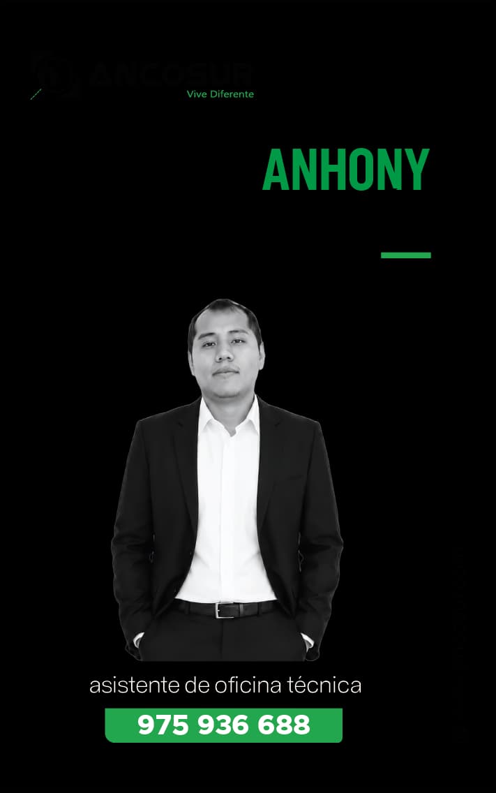 Anthony Calderón, Asistente de Oficina Técnica de Ancosur
